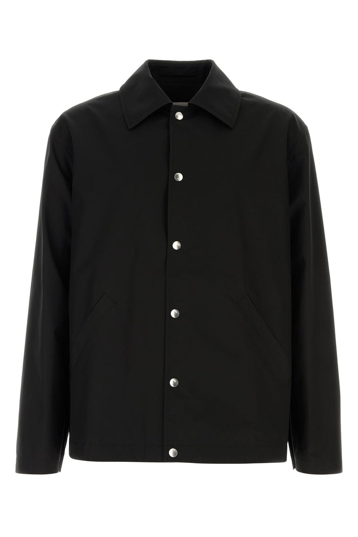 Black poplin jacket