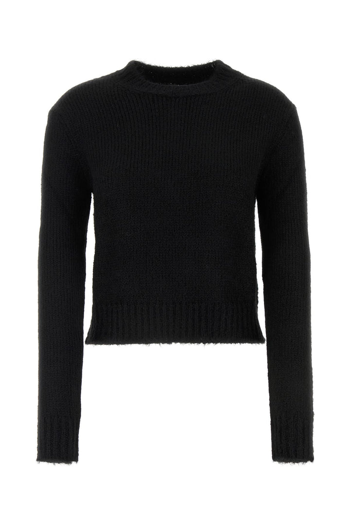 Black alpaca blend sweater