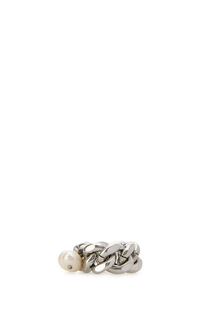 Silver metal ring