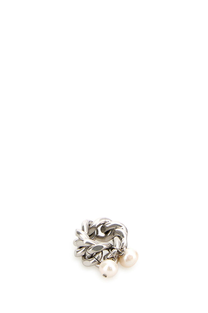 Silver metal ring