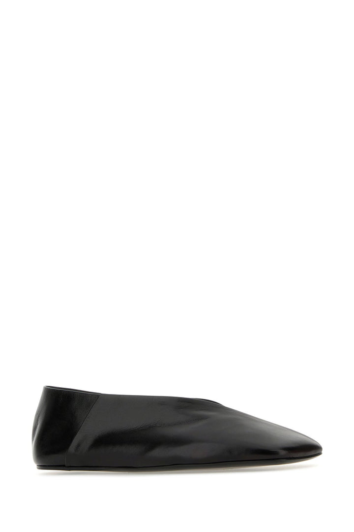 Black leather Tripon ballerinas