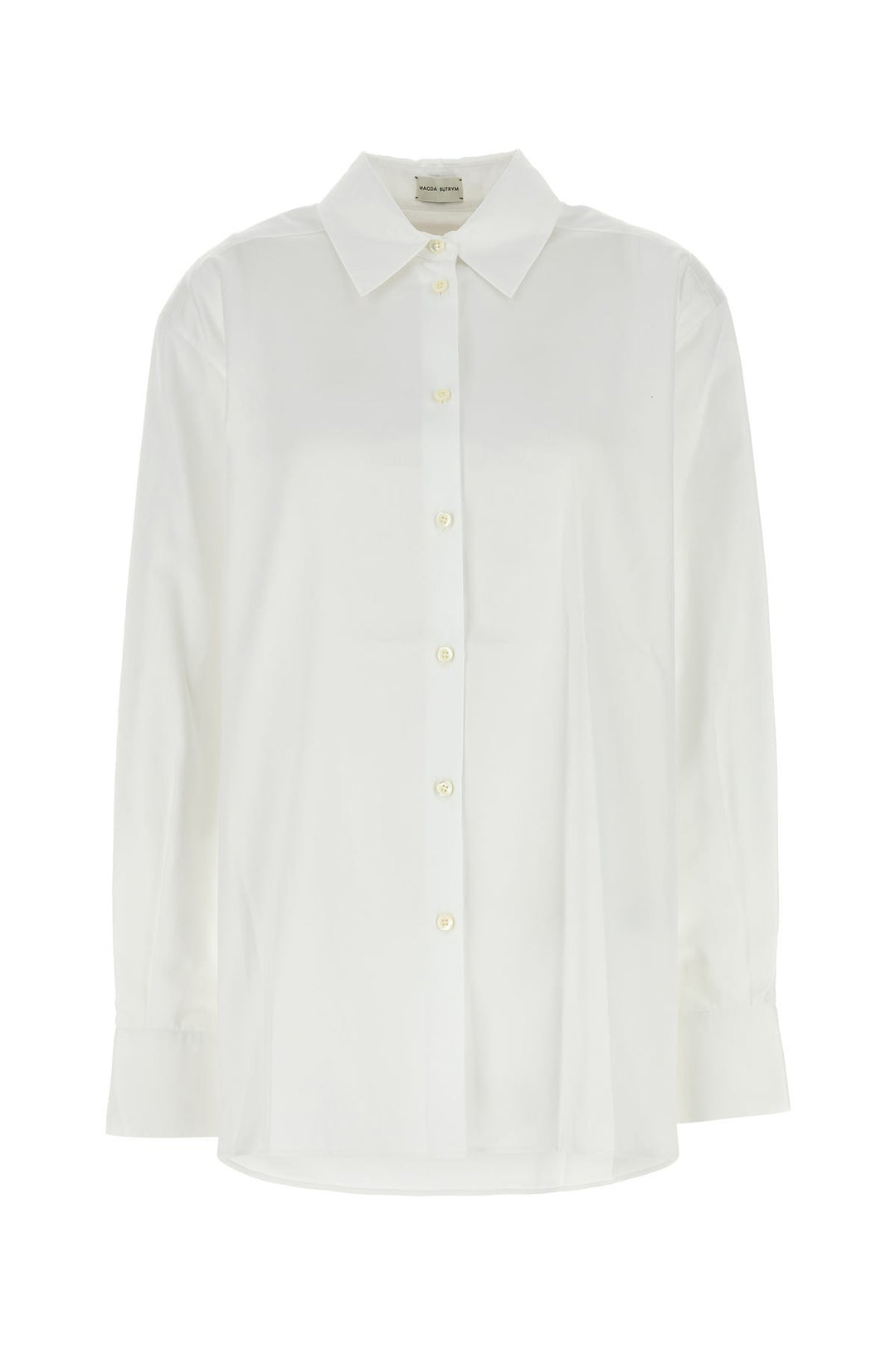 White poplin oversize shirt