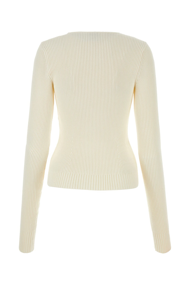 Cream viscose blend sweater