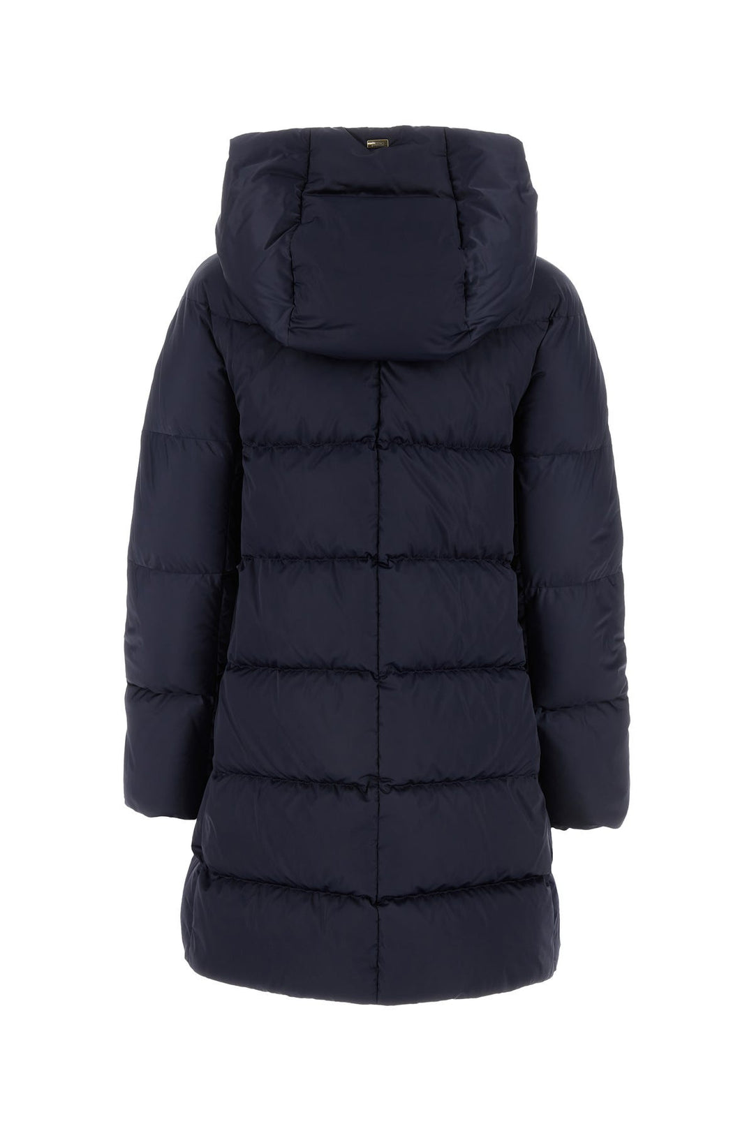 Dark blue polyester down jacket