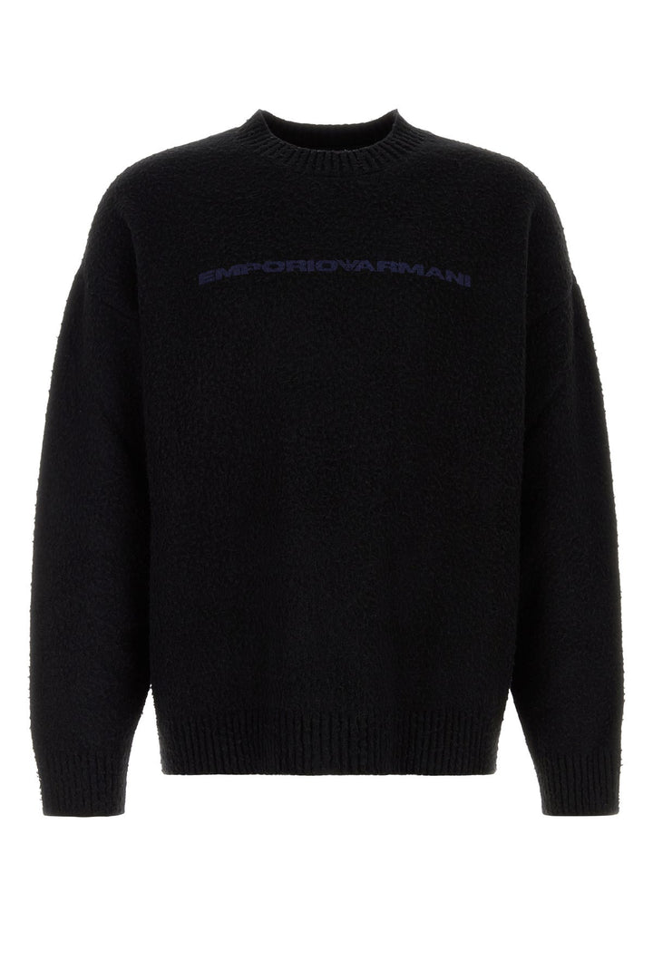 Black wool blend sweater