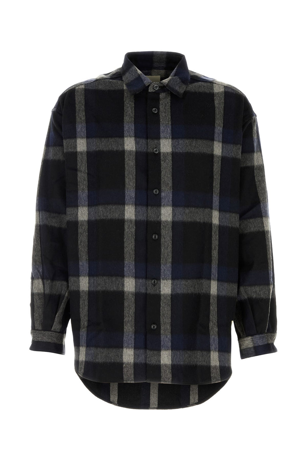 Embroidered flannel shirt