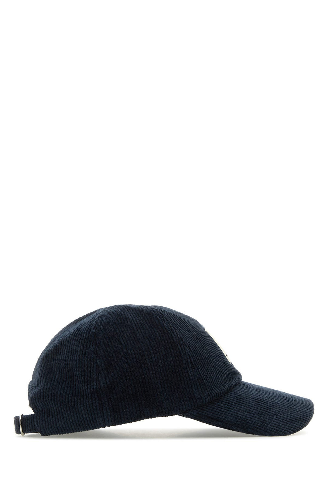 Midnight blue stretch corduroy baseball cap