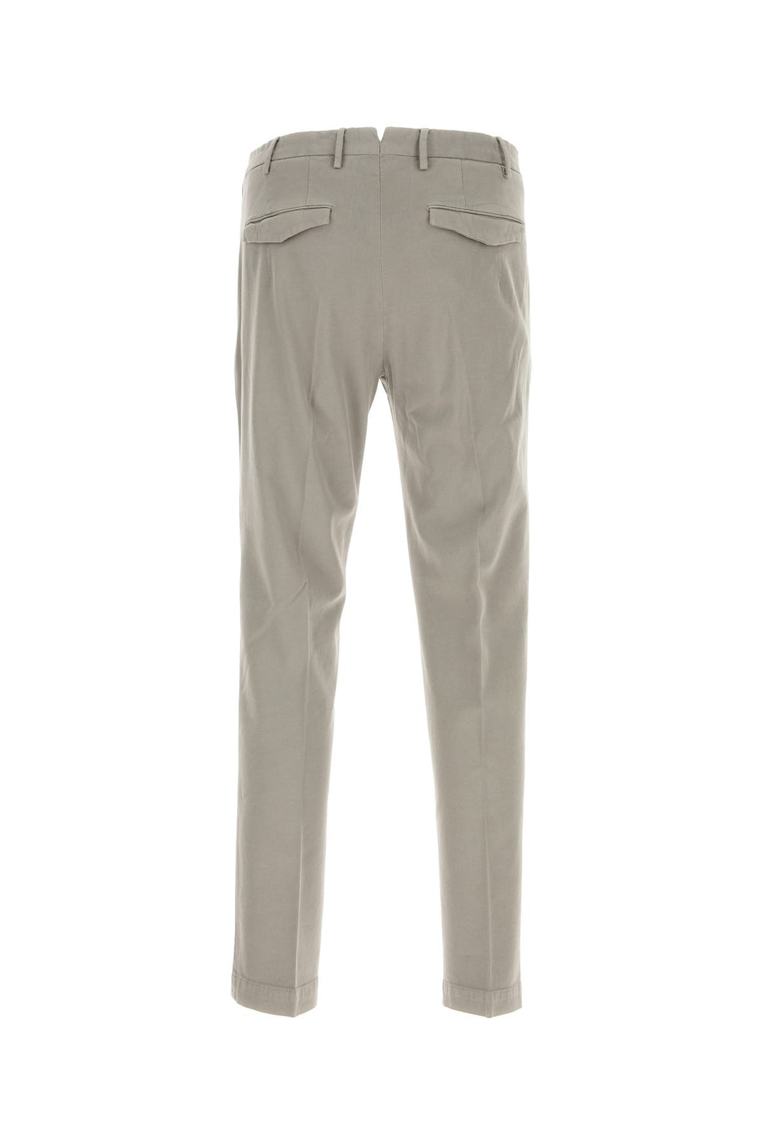 Dove grey stretch cotton blend pant