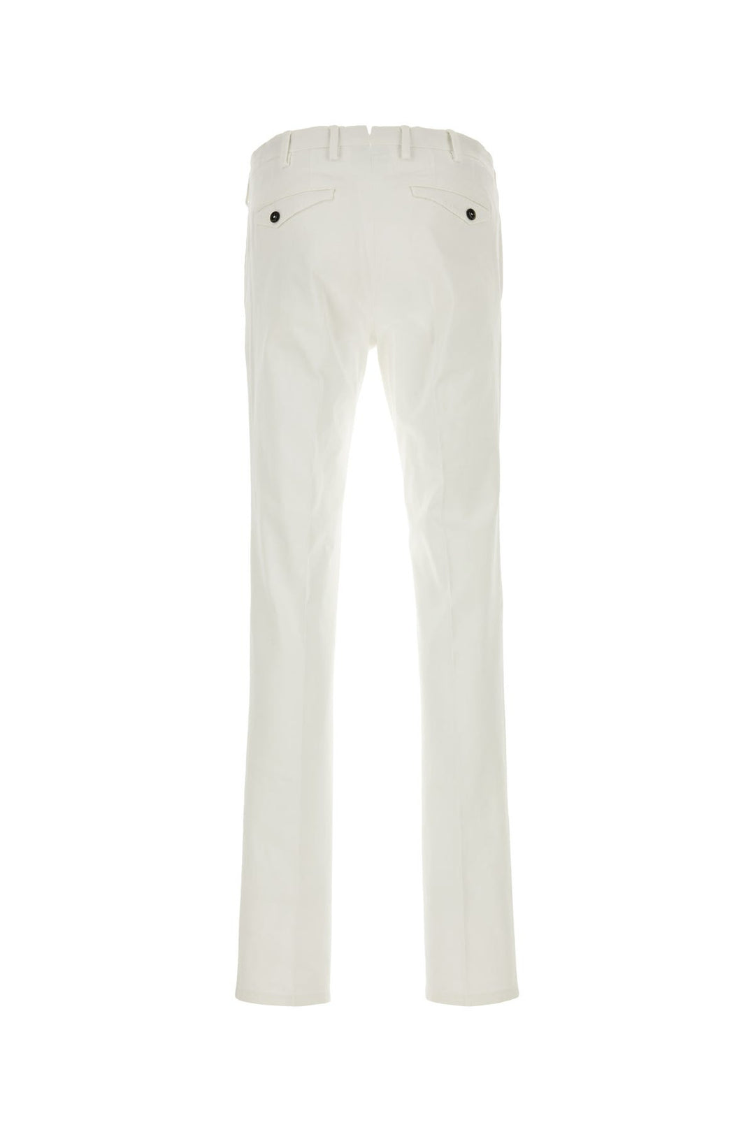 White stretch cotton pant