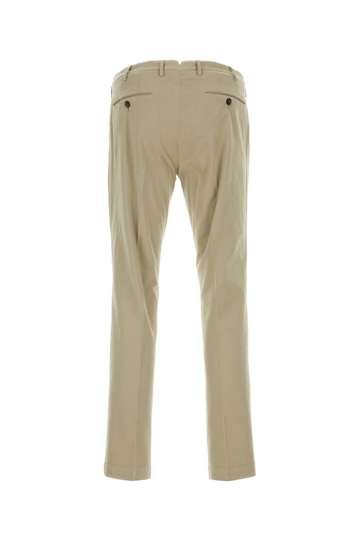 Beige stretch cotton pant