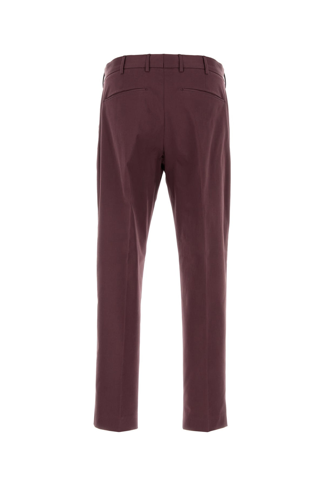 Plum stretch wool pant