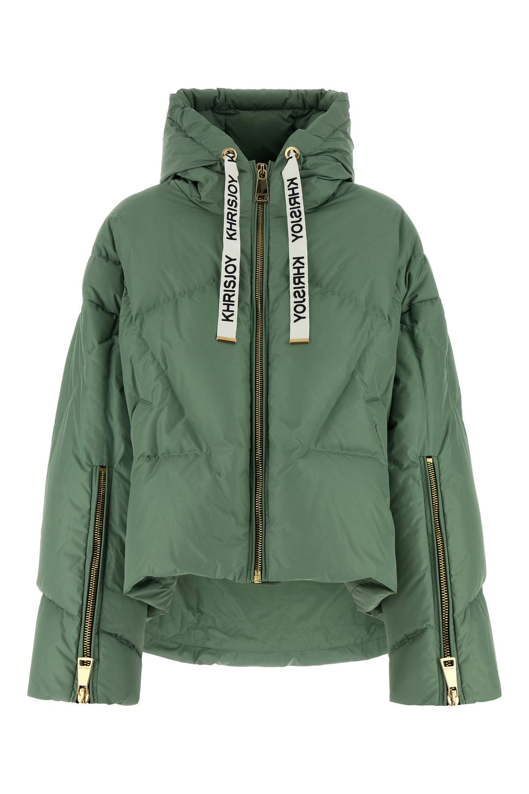 Sage green polyester down jacket