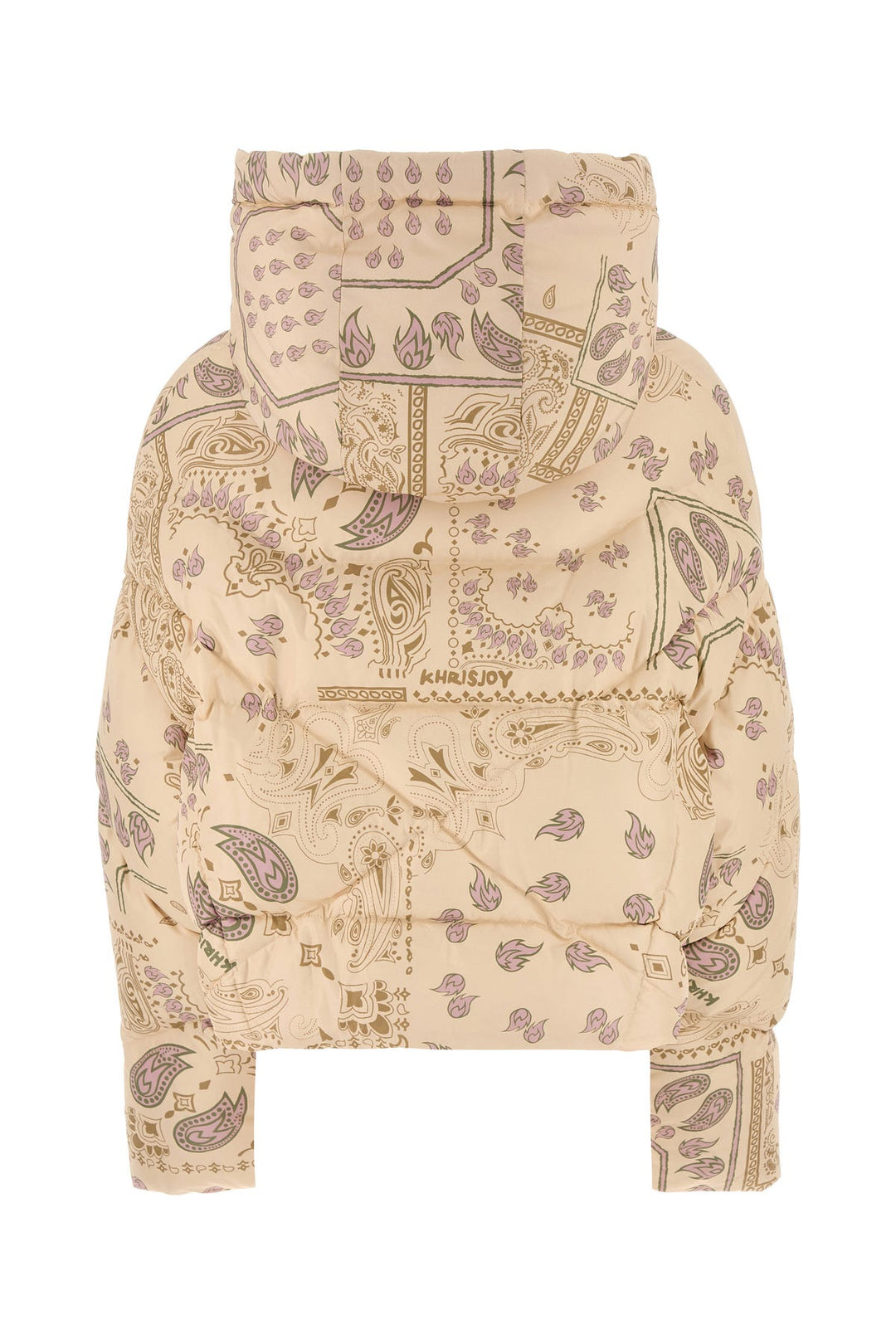 Printed polyester down jacket