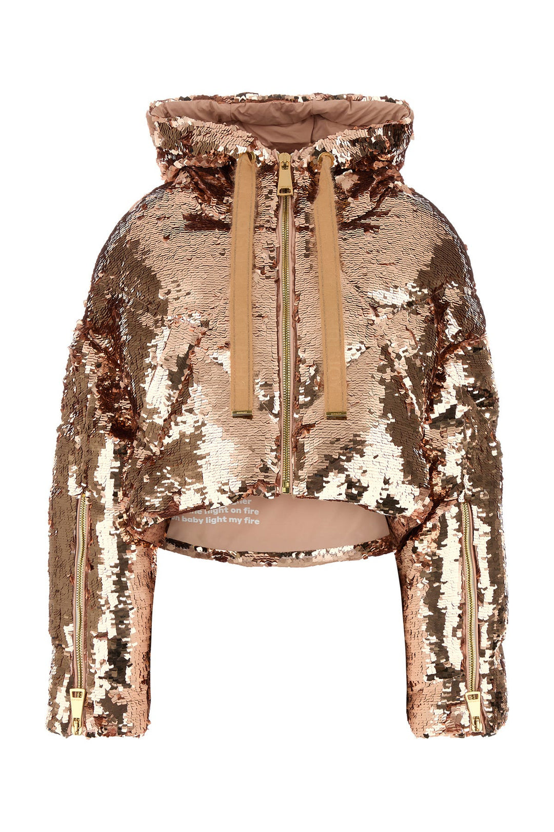 Embellished polyester Khris down jacket