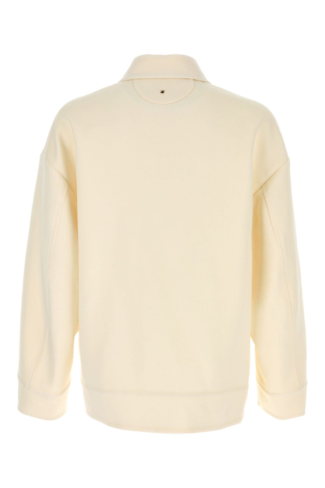 Ivory wool blend shirt