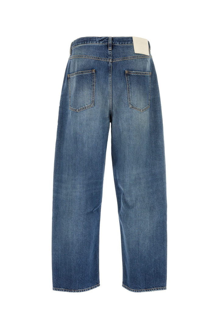 Denim wide-leg jeans