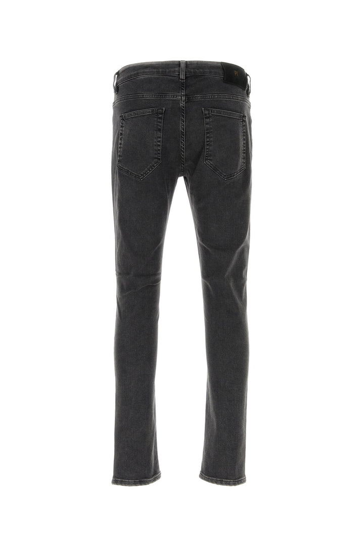 Dark grey stretch denim jeans