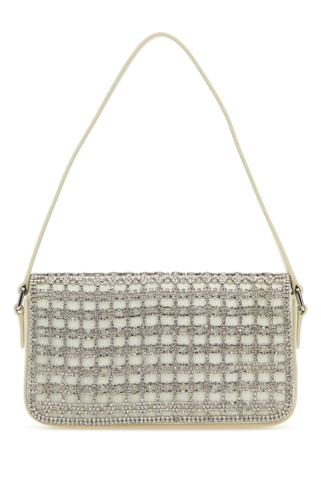 Embellished satin handbag