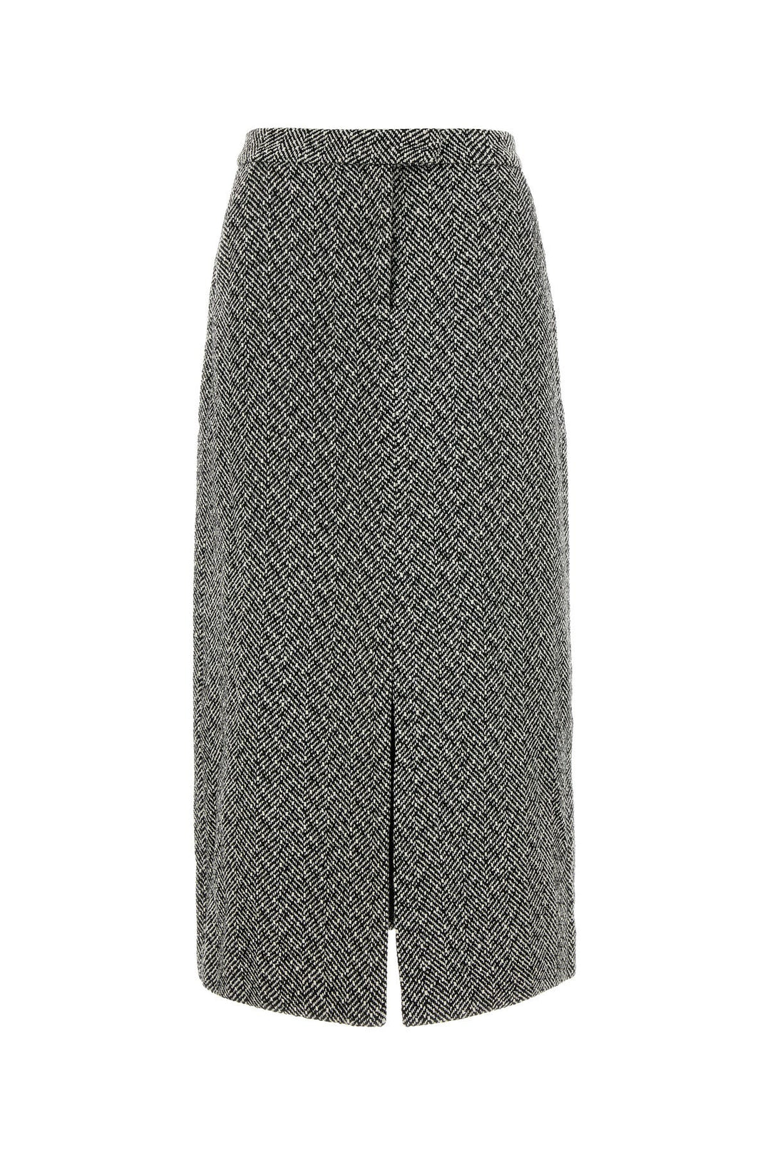 Two-tone polyester blend skirt