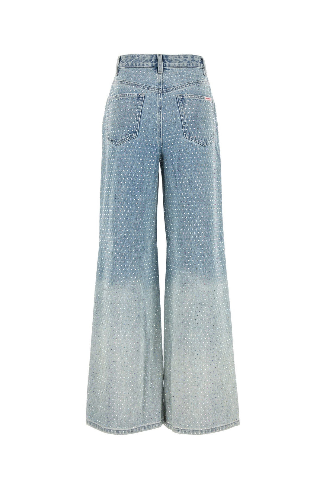 Denim wide-leg jeans