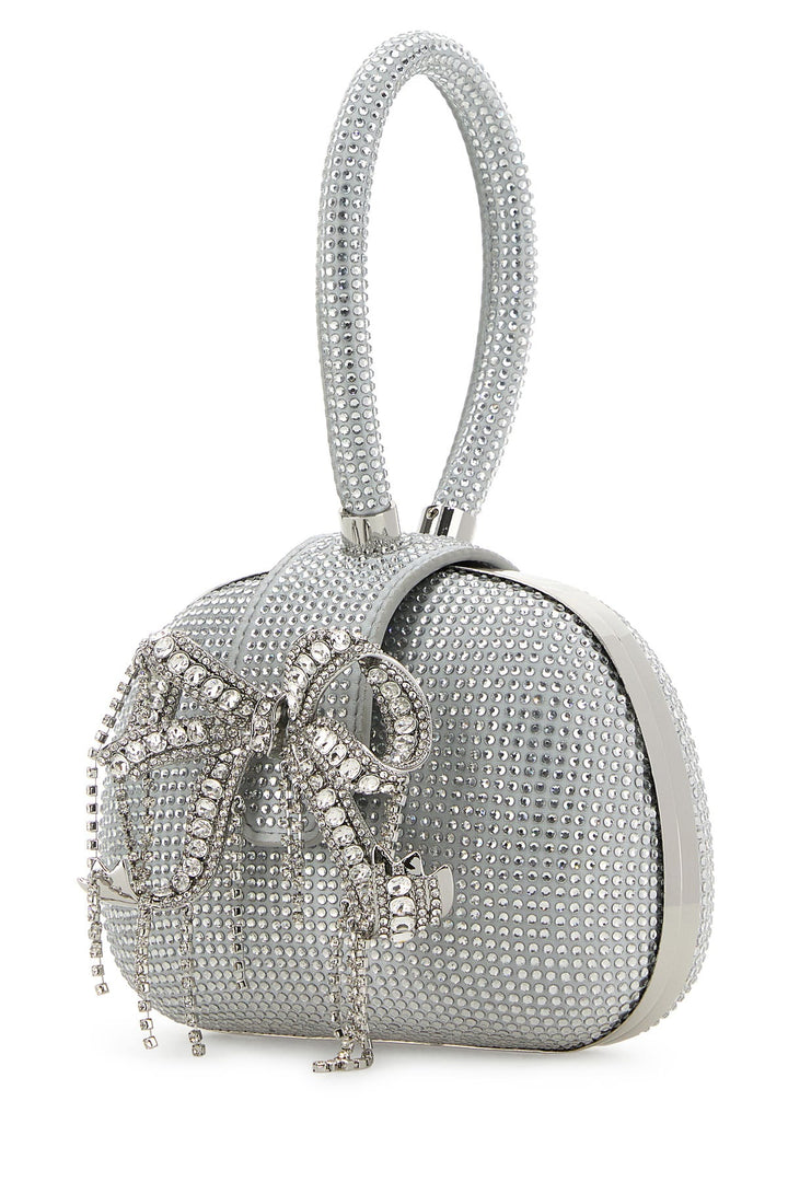 Embellished satin handbag