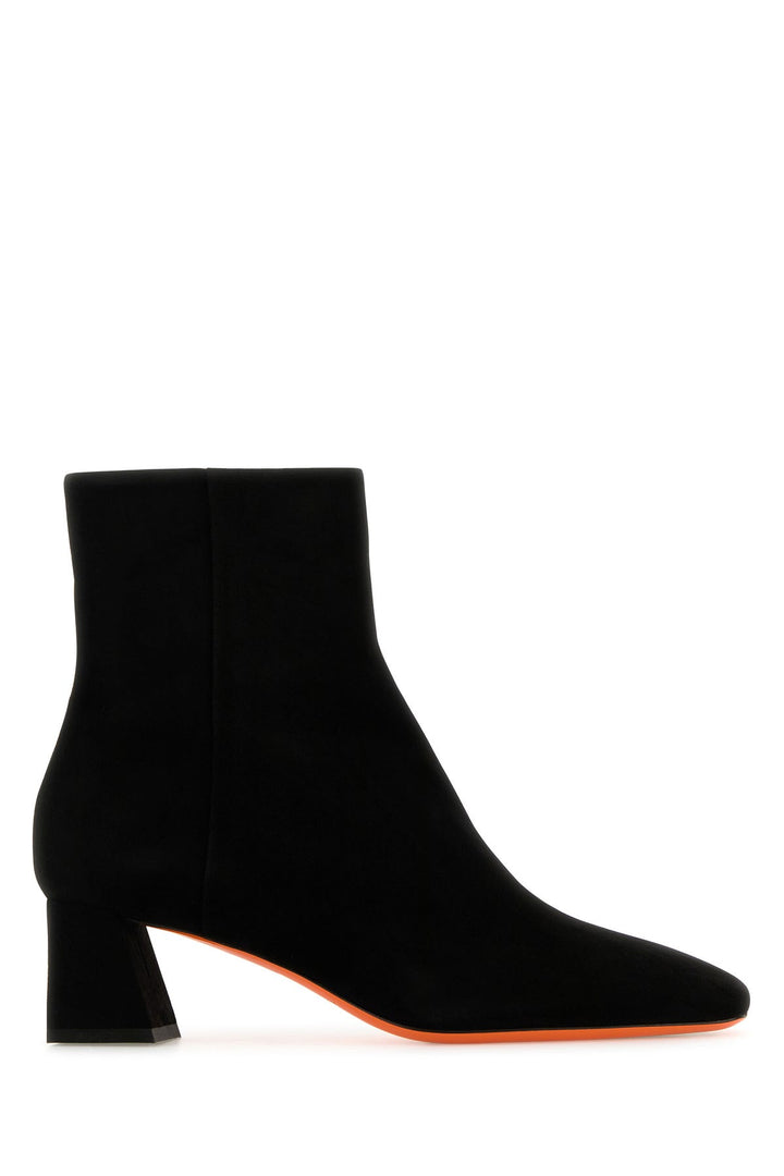 Black suede Marta ankle boots