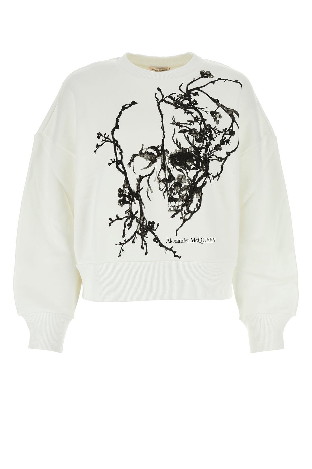 White cotton sweatshirt