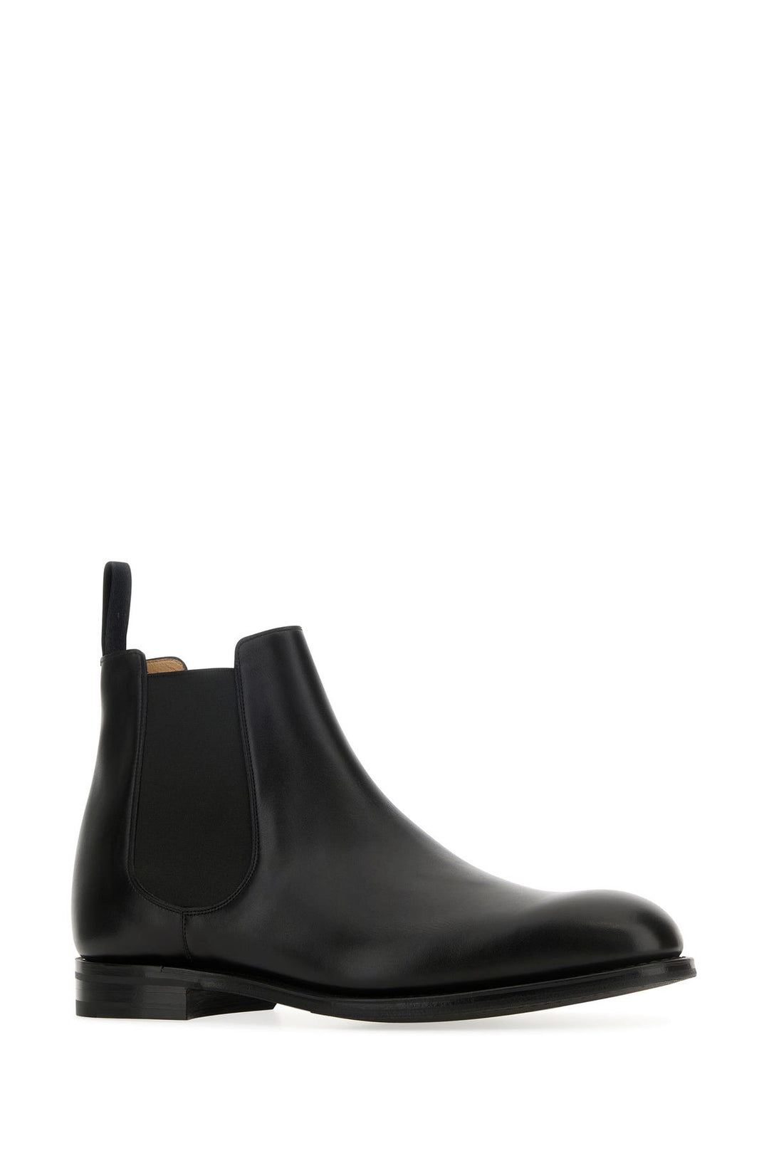 Black leather Amberley ankle boots