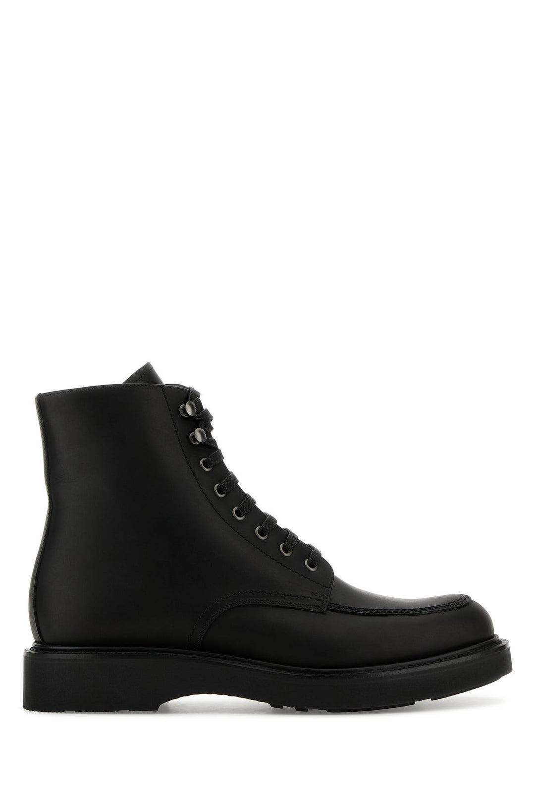 Black leather Newick ankle boots