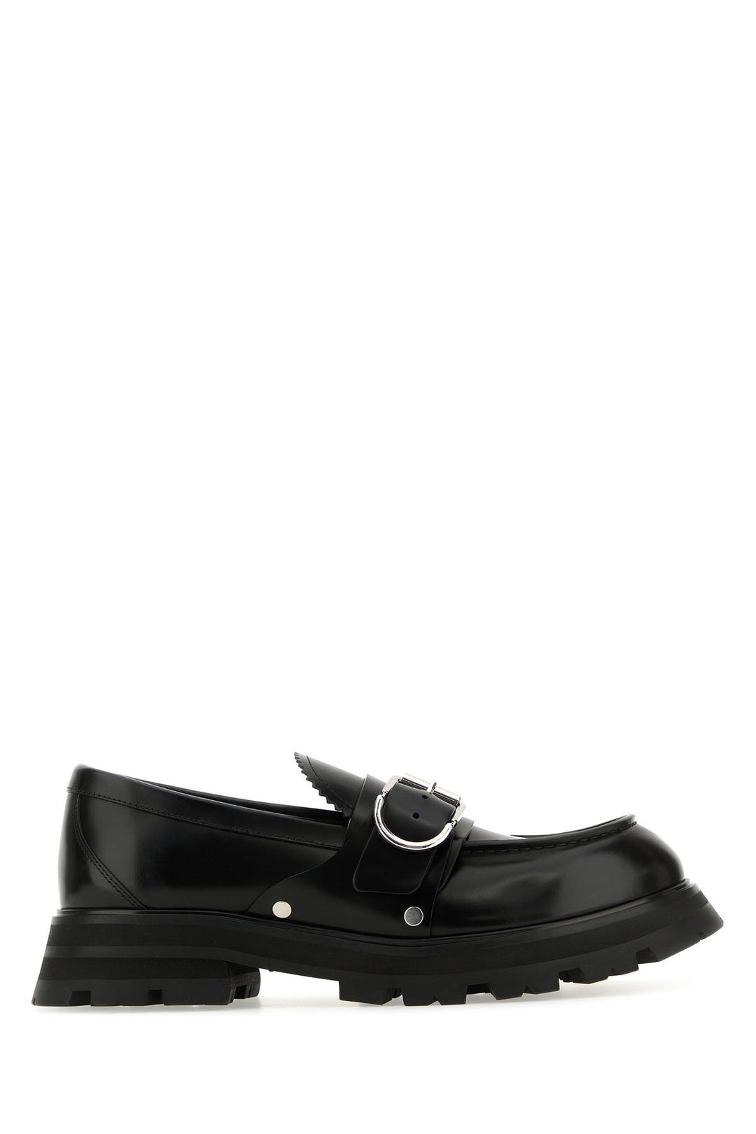 Black leather Wander loafers