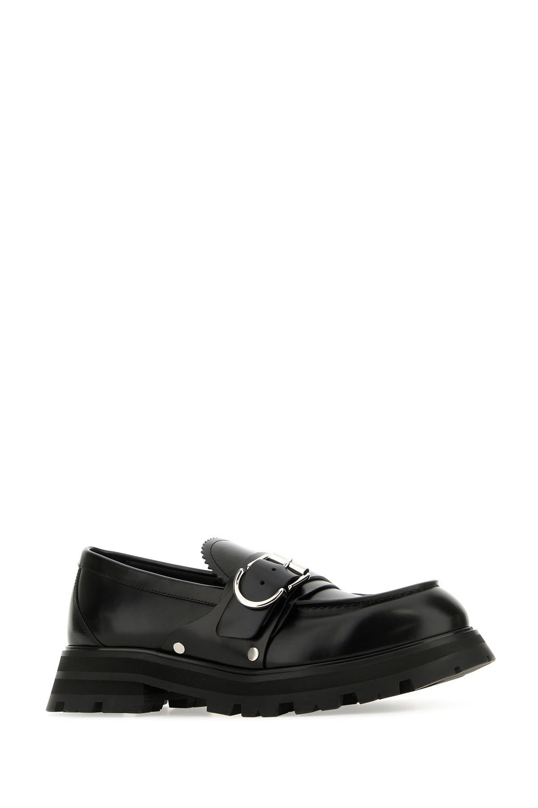 Black leather Wander loafers