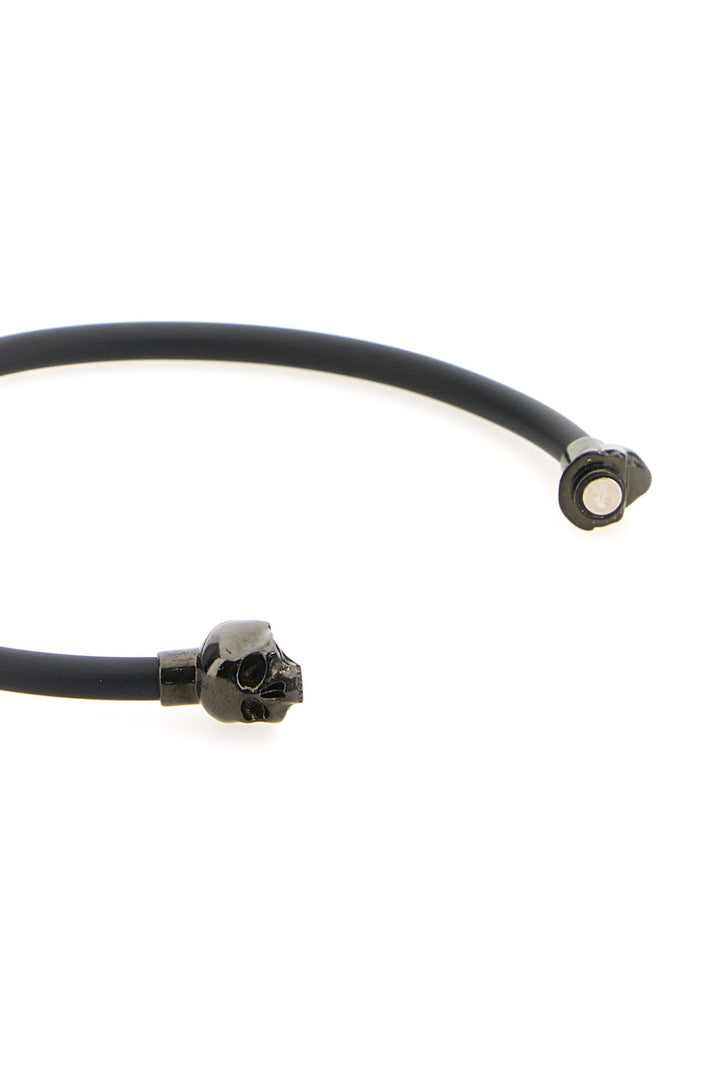 Black rubber Skull bracelet