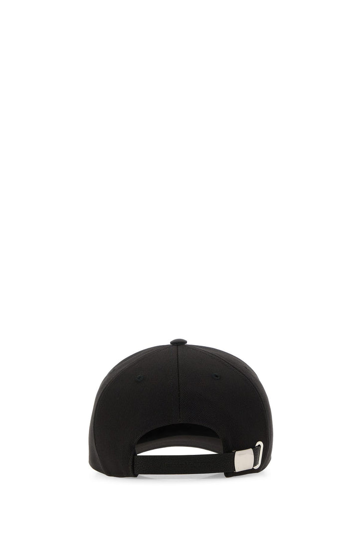 Black cotton baseball cap