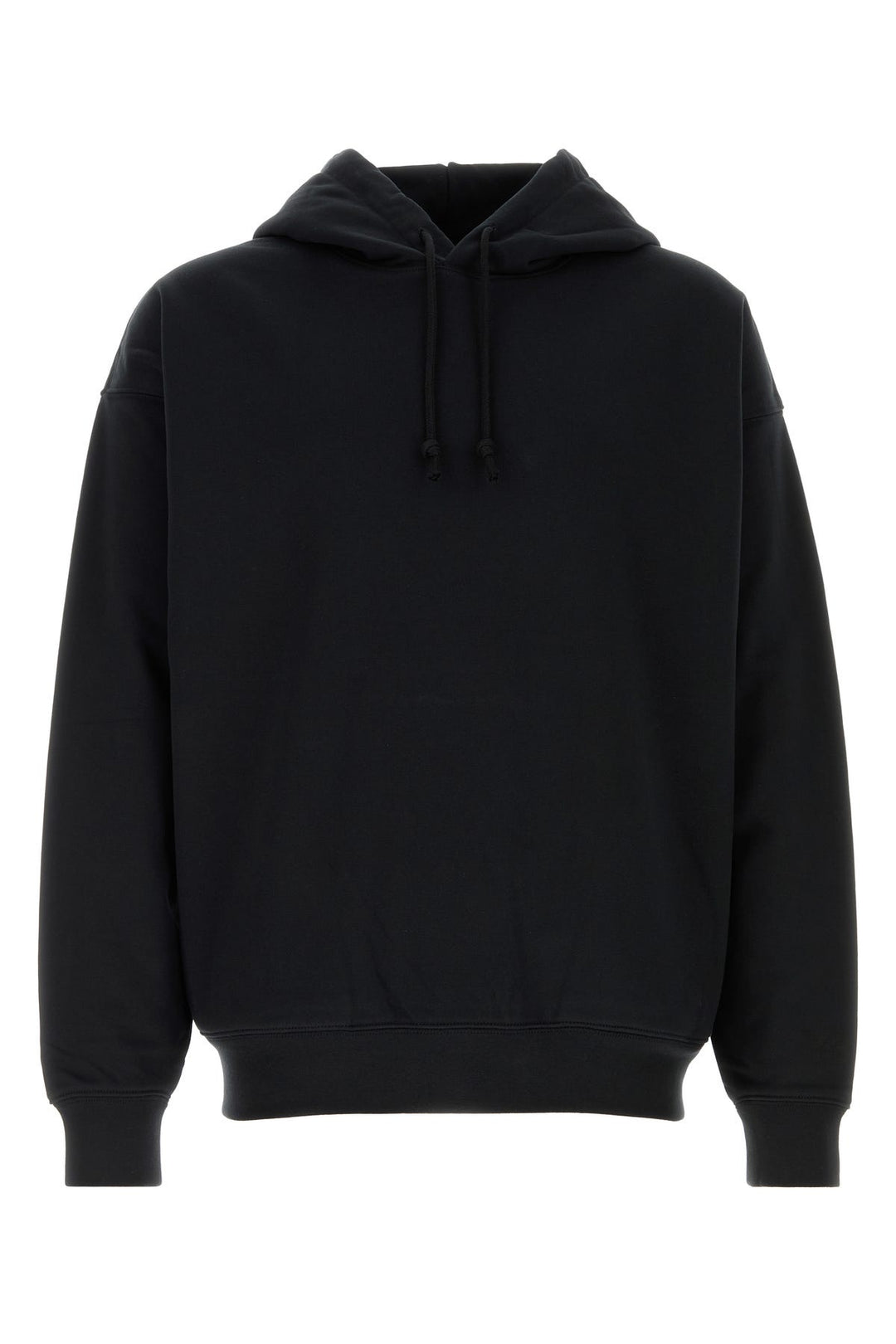 Black cotton blend sweatshirt