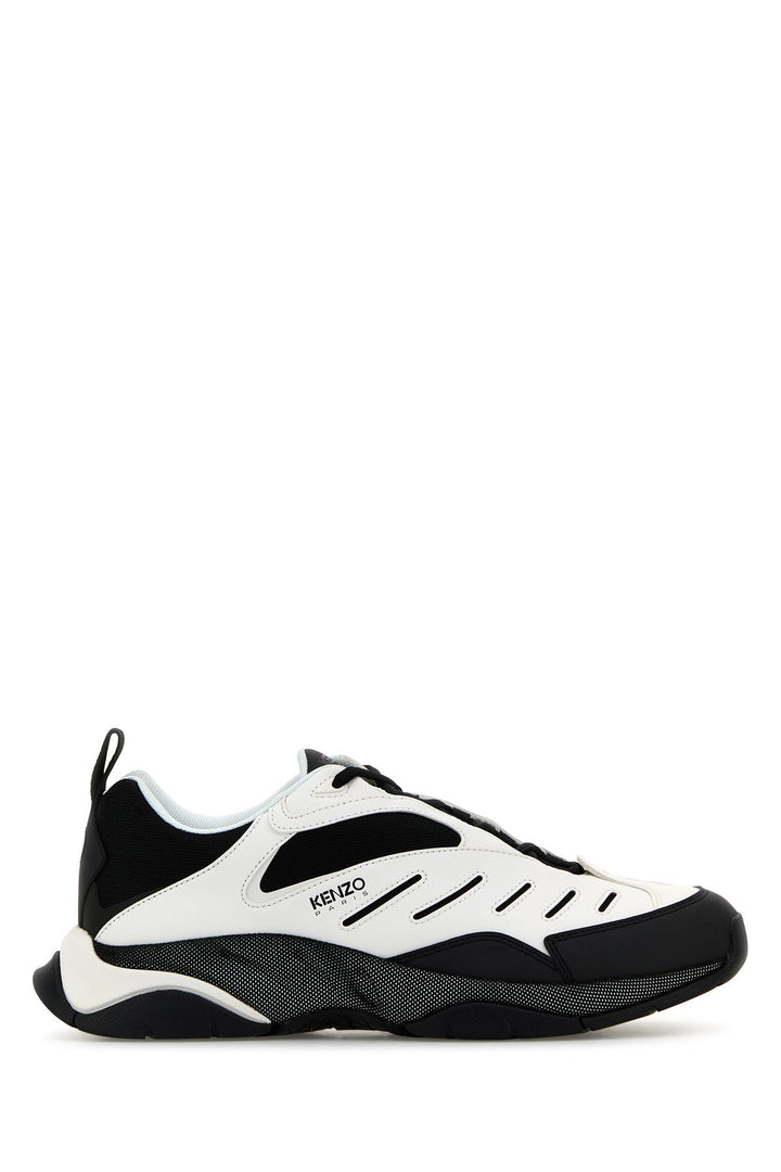 Two-tone fabric and synthetic leather KENZO X-TRAINER sneakers