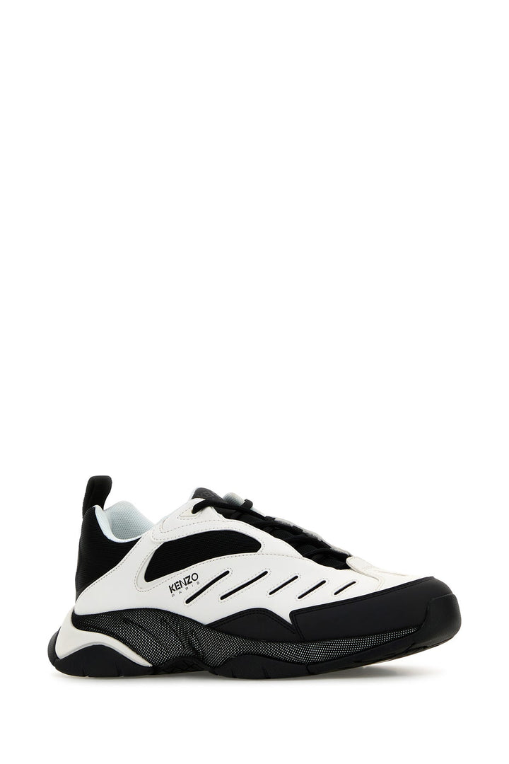 Two-tone fabric and synthetic leather KENZO X-TRAINER sneakers