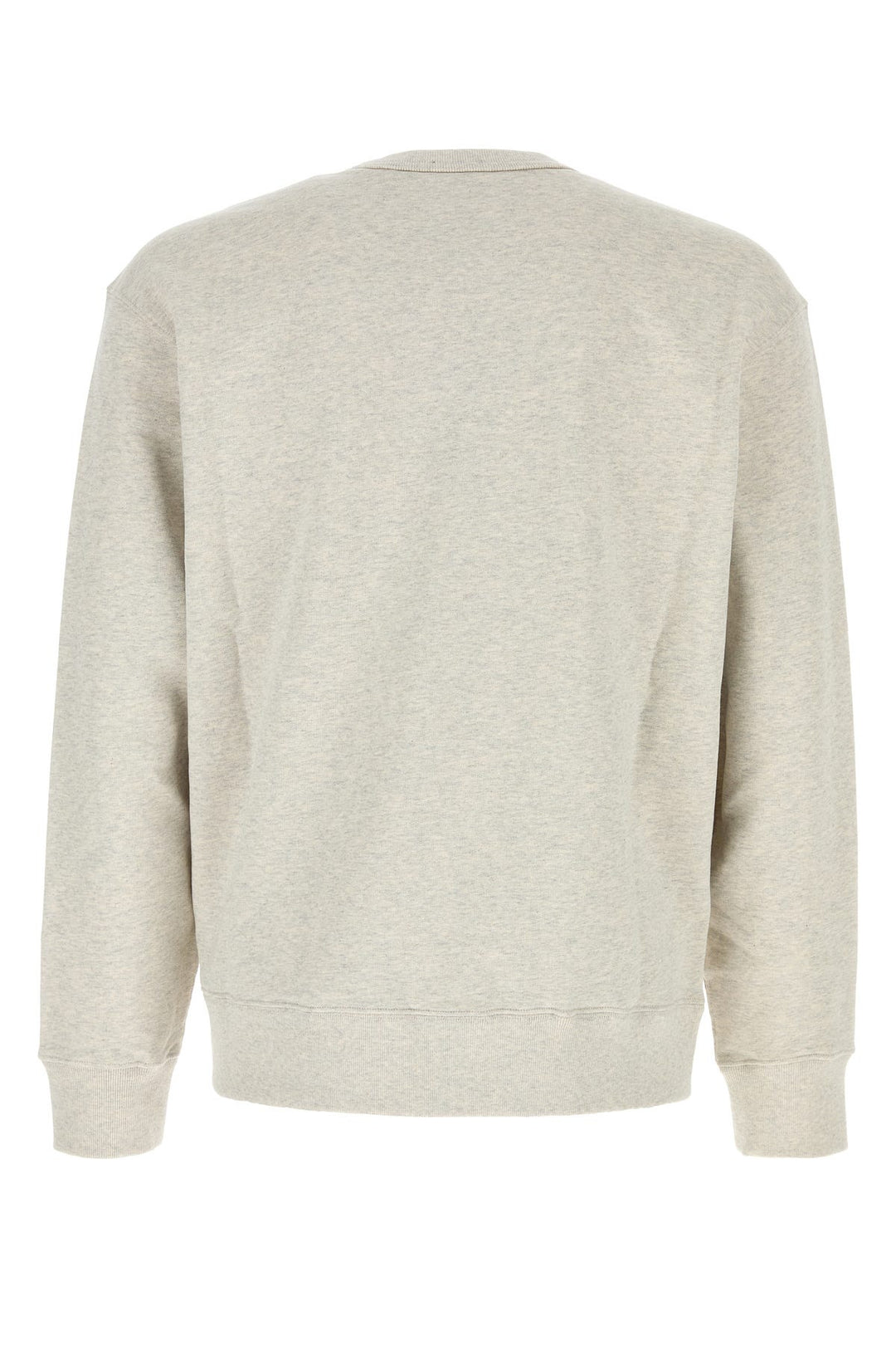 Melange light grey cotton sweatshirt