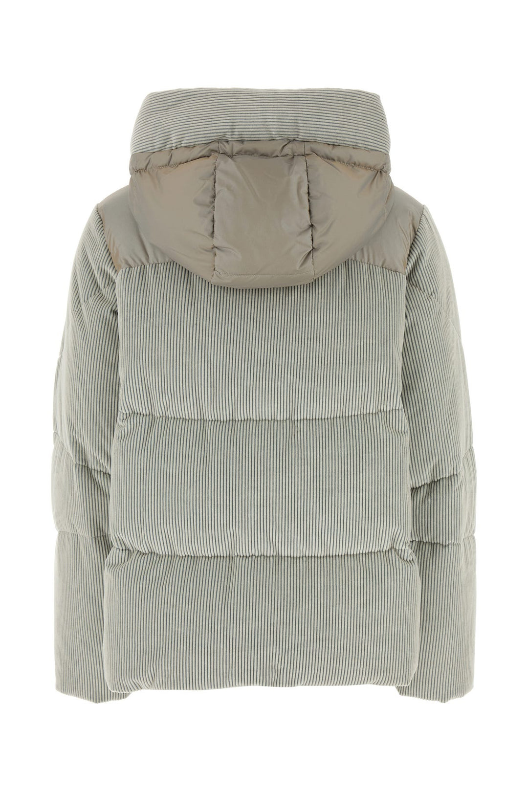 Pastel light blue corduroy Carola IV down jacket