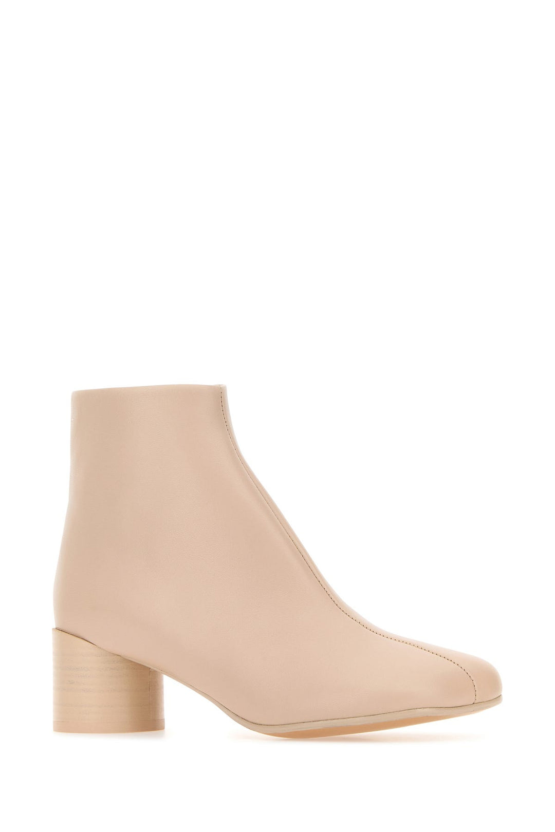 Ligth pink leather ankle boots