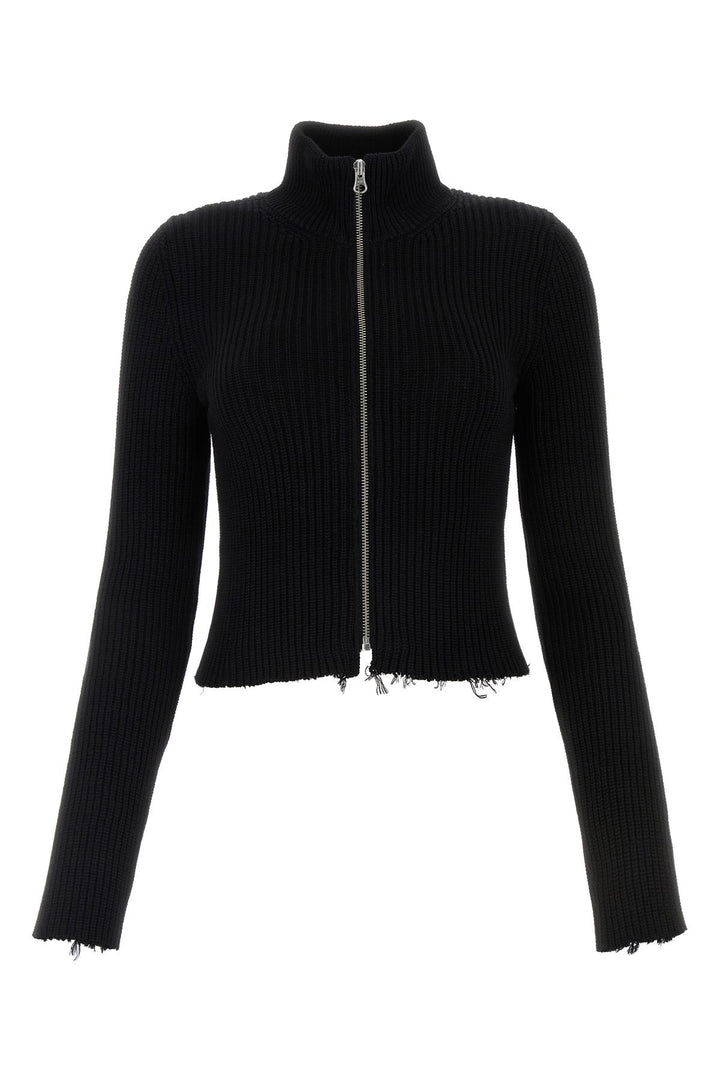 Black cotton cardigan