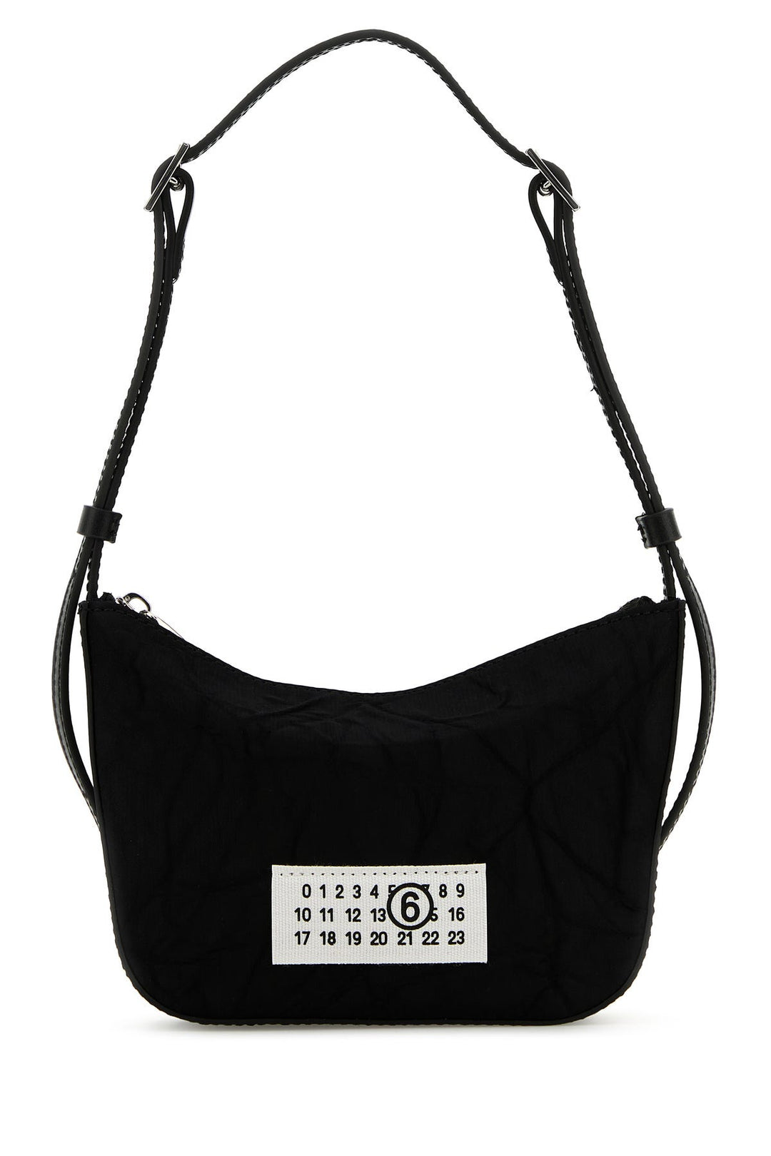 Black nylon mini Numeric shoulder bag