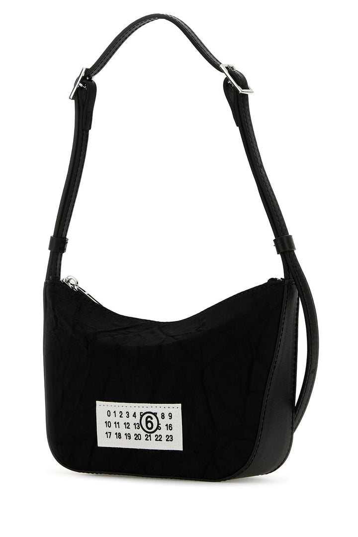 Black nylon mini Numeric shoulder bag