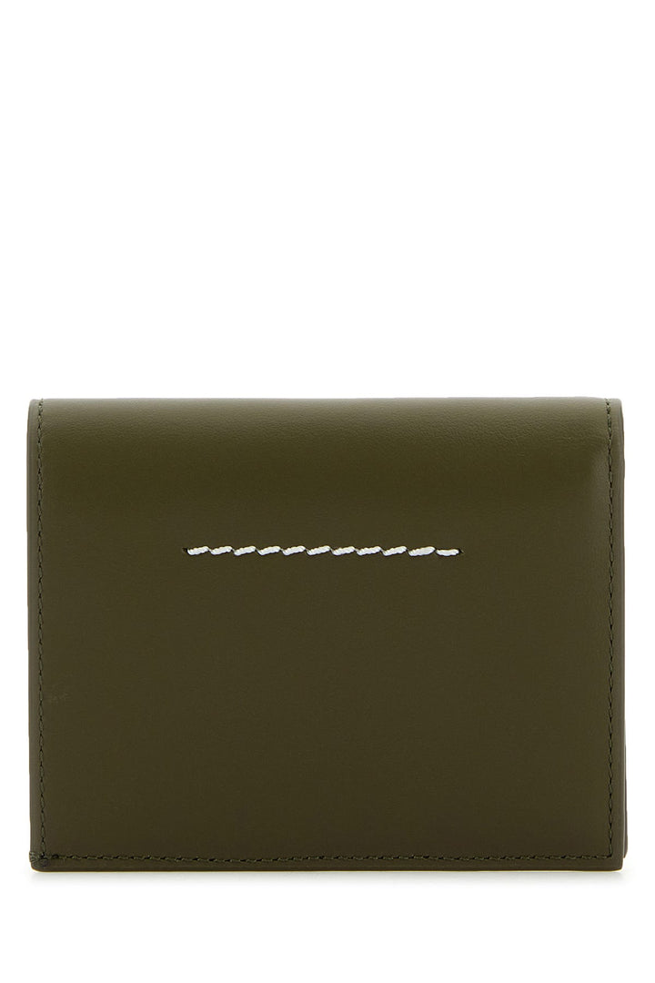 Khaki leather wallet