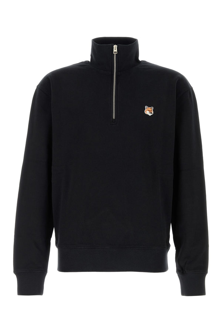 Black cotton sweatshirt