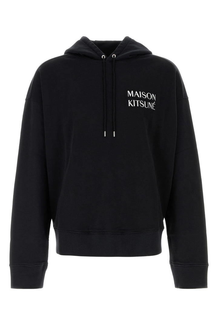 Black cotton sweatshirt