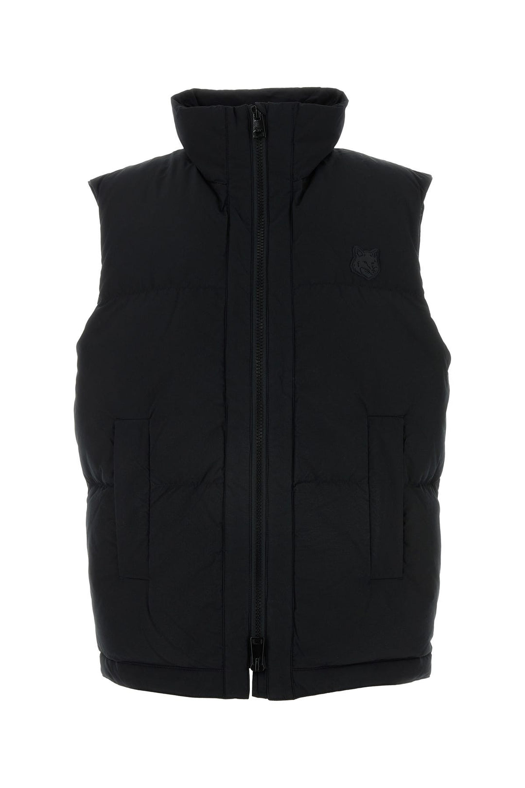 Black polyester down jacket