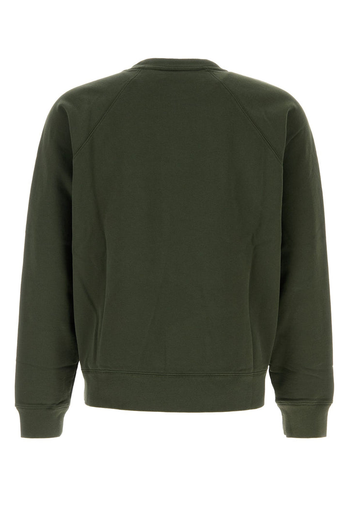 Olive green cotton sweatshirt