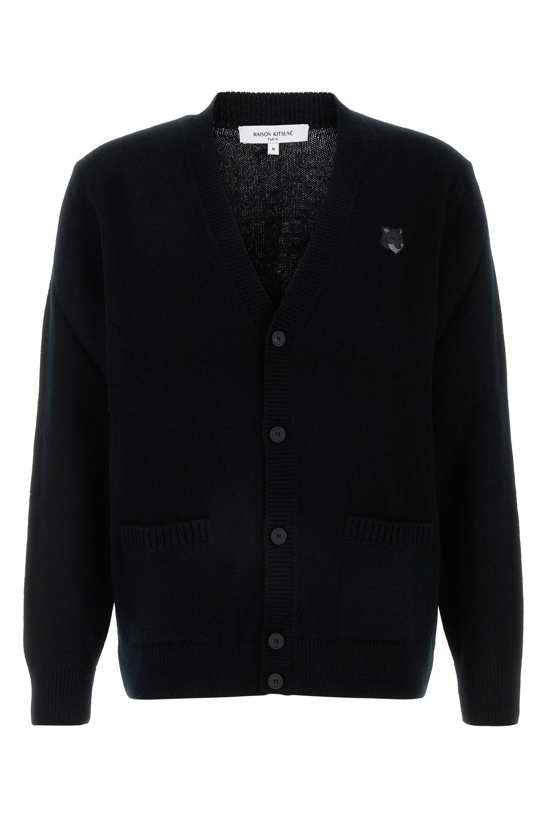 Black wool cardigan