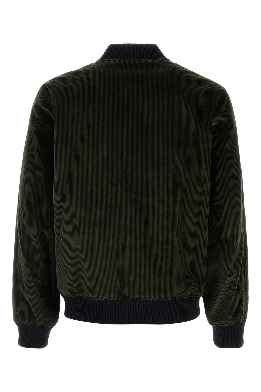 Dark green corduroy bomber jacket