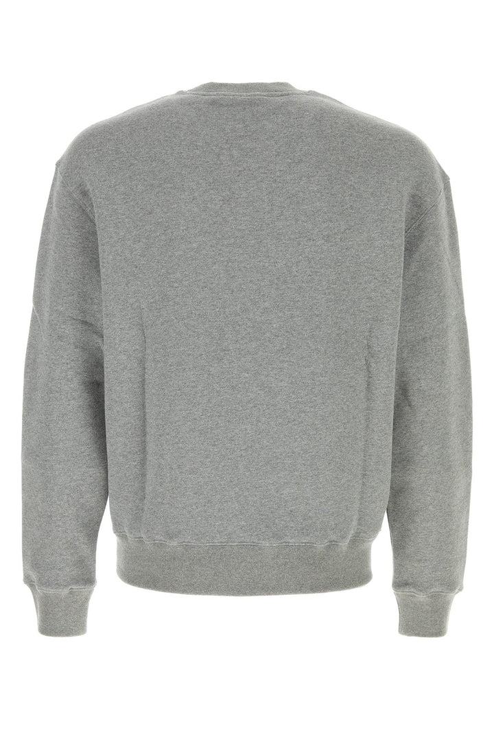 Melange grey cotton sweatshirt